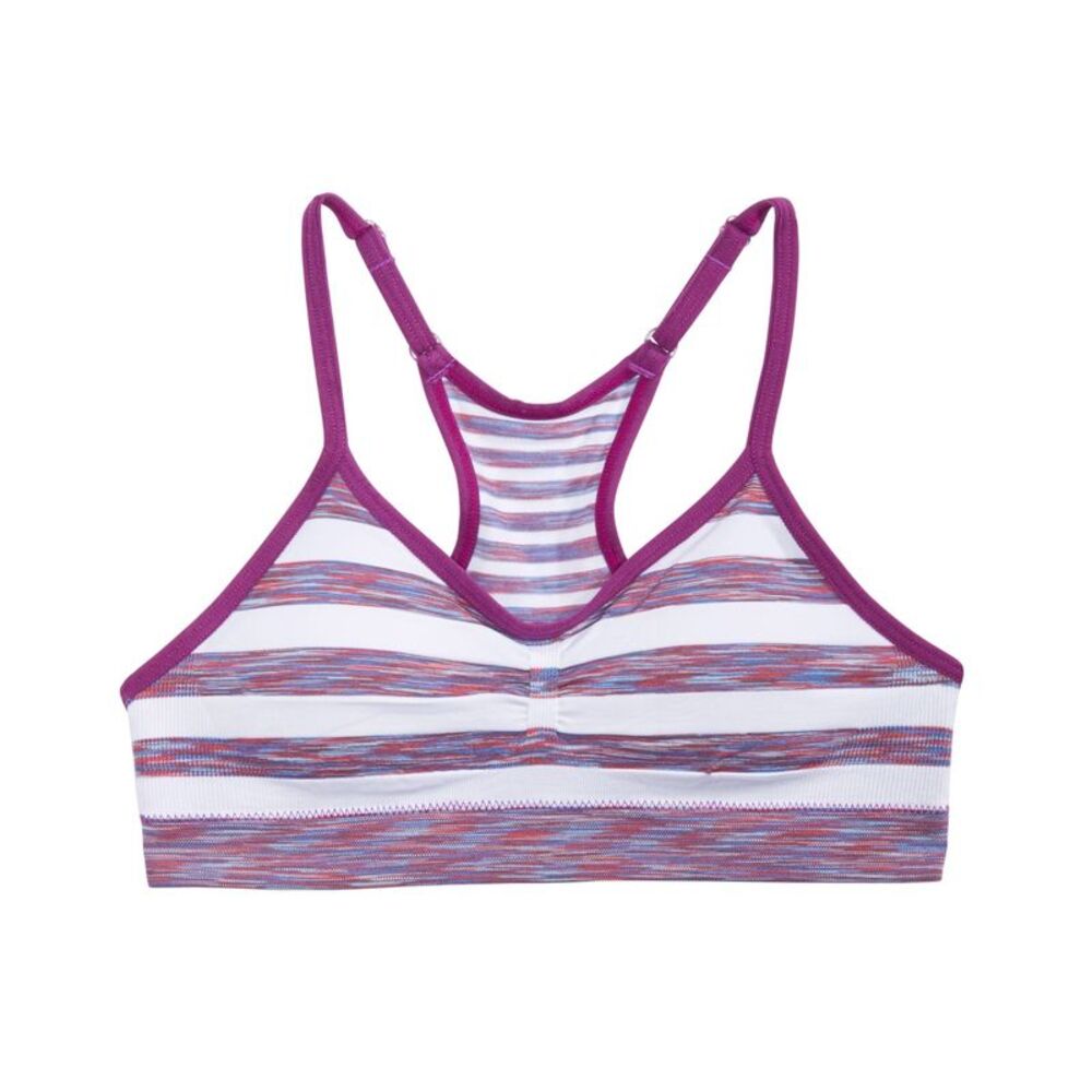 Maidenform Ruched Striped Seamless Crop Bra Little Big Girls